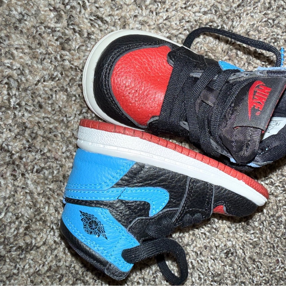 Nike Kids' Red, Blue, and Black Sneakers